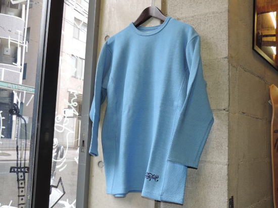 SEVENTY FOUR HEAVY WEIGHT COTTON KNIT  blue RAH YOKOHAMA.JPG